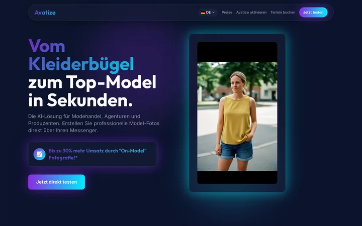 Ausschnitt aus Avatize